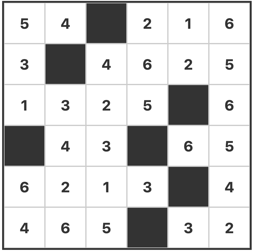 Hitori Puzzel